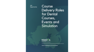 Job Opportunity; Course Delivery roles for Dental Courses, Events and Simulation